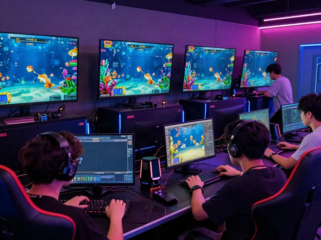 Engaging online gaming session at https://du88az.net/ showcasing vibrant fish shooting action.
