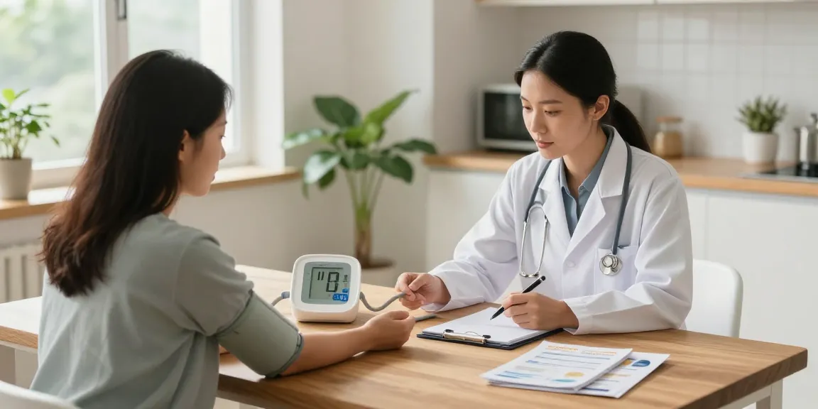 Patient learning about blood pressure apparatus readings in a home setting