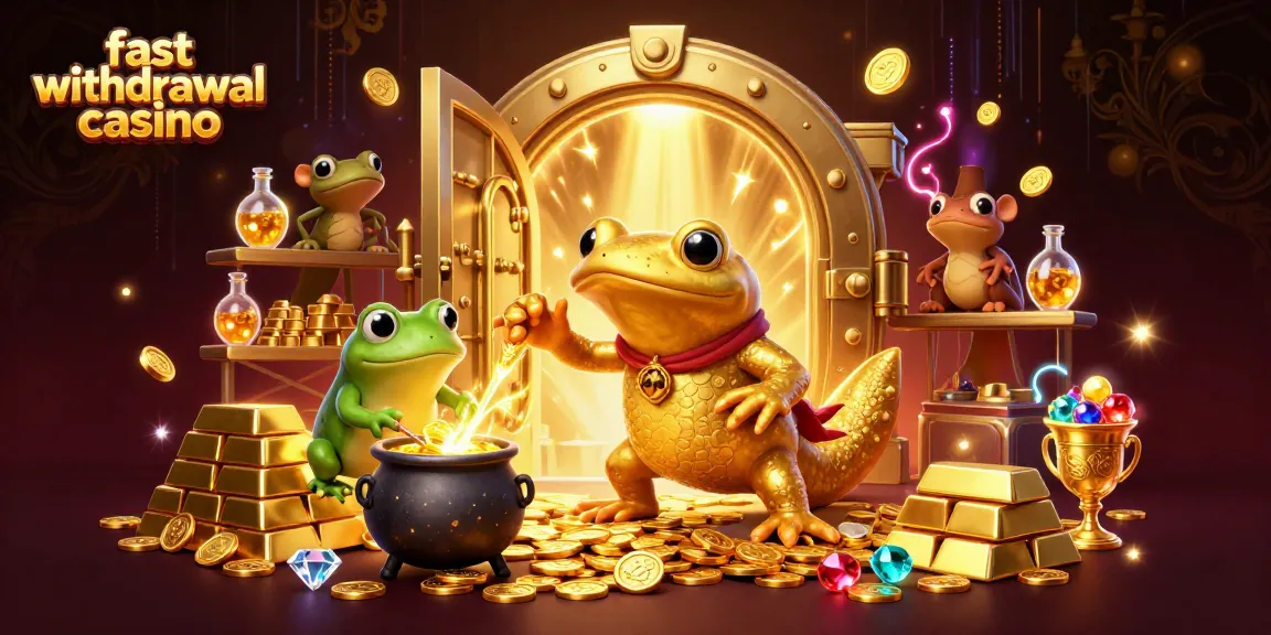 Experience the fast withdrawal casino magic with golden salamander alchemist, vibrant game elements.
